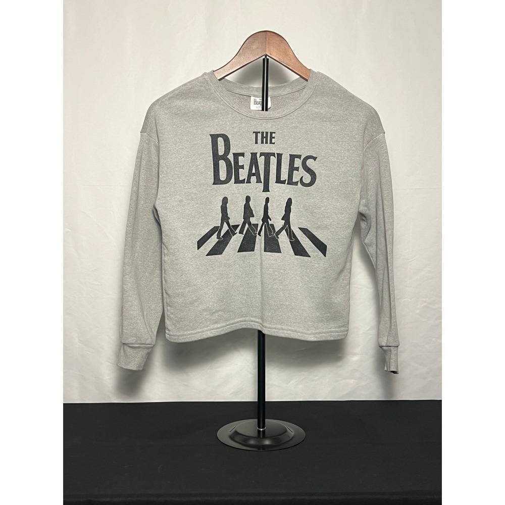The Beatles Abbey Road Graphic Sweatshirt Heather Gray Kids Larage